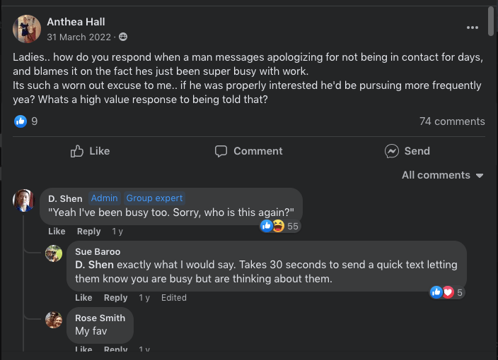 how to respond to the slow fade