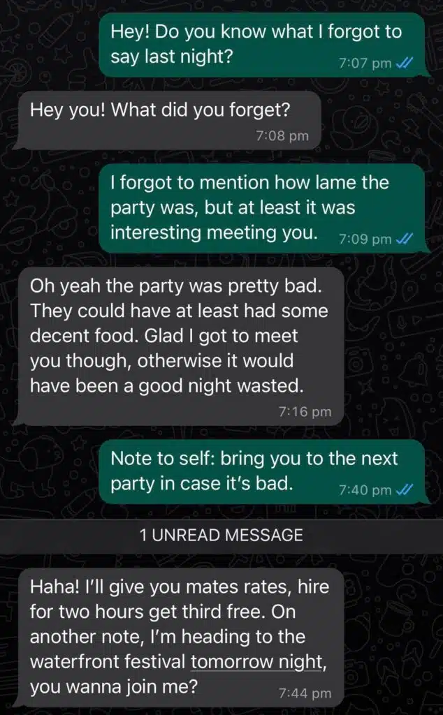 Should I text him